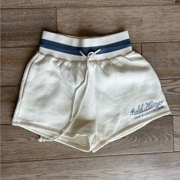 Gold Hinge Country Club Wide Band Sweat Shorts Size XS - Picture 16 of 16